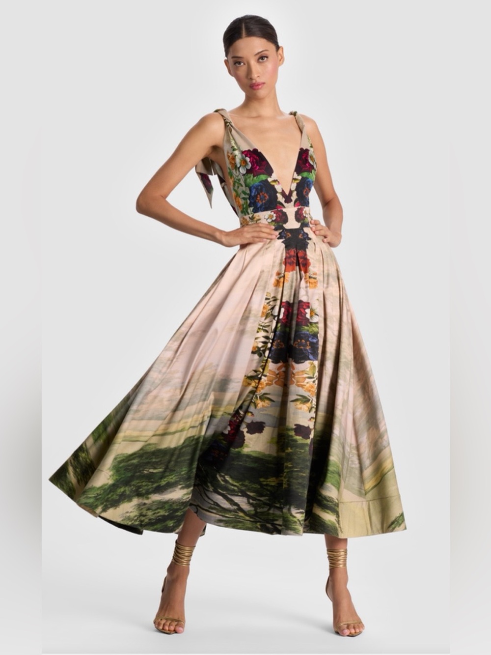 NWT Alice + Olivia Hana midi dress size 0